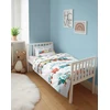 Detexpol Mayamoo medvilninė kūdikių patalynė 90x120 + 40x60 traukinio pastelinė versija –