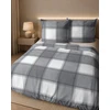 Detexpol Patalynė Flanelowa 220x200 KRATKA 100% Medvilnė Gruba i Ciepła JESIEŃ ZIMA