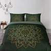 Detexpol pościel bawełniana HOLLAND 160x200 žalia auksinė MANDALA 5838A