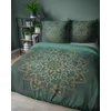 Detexpol pościel bawełniana HOLLAND 160x200 žalia auksinė MANDALA 5838A