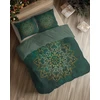 Detexpol pościel bawełniana HOLLAND 160x200 žalia auksinė MANDALA 5838A