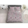 Detexpol Satininė patalynė 220x200 pudra su pastelinėmis gėlėmis - 5811 B