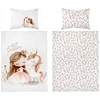 Detexpol Vaikiškas patalynės komplektas 90x120 Princess Unicorn gėlės, medvilnė