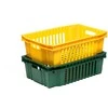 Dėžė daržovėms ir vaisiams 60x40x18cm plastikinė/žalia