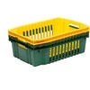 Dėžė daržovėms ir vaisiams 60x40x18cm plastikinė/žalia