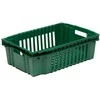 Dėžė daržovėms ir vaisiams 60x40x18cm plastikinė/žalia