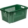 Dėžė daržovėms ir vaisiams 60x40x28.5cm plastikinė/žalia
