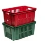 Dėžė daržovėms ir vaisiams 60x40x28.5cm plastikinė/žalia