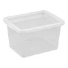 NHG Dėžė su dangčiu Basic box Plast Team 13L permatoma