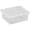 Dėžė su dangčiu Basic box Plast Team 1.5L permatoma