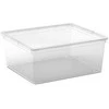 Dėžė su dangčiu C Box M KIS 40x34x17cm/18L permatoma