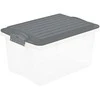 Dėžė su dangčiu Contenitore Rotho 27x18.5x15cm/4.5L permat./pilku dangčiu