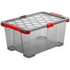 Bikuvalt Dėžė su dangčiu Evo Total Rotho 59x39.5x28cm/44L permatoma/pilka