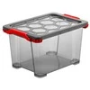 Dėžė su dangčiu Evo Total Rotho 39.3x28.3x23cm/15L permatoma/pilka