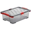 Bikuvalt Dėžė su dangčiu Evo Total Rotho 59x39.5x18.5cm/30L permatoma/pilka