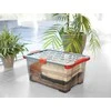 Bikuvalt Dėžė su dangčiu Evo Total Rotho 59x39.5x28cm/44L permatoma/pilka
