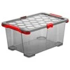 Bikuvalt Dėžė su dangčiu Evo Total Rotho 59x39.5x28cm/44L permatoma/pilka
