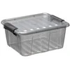 Dėžė su dangčiu Home Box Plast Team 2L/9.2x20.50x17cm permatoma/pilka