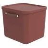 Dėžė su dangčiu ir rankenomis Maloja Rotho 39.5x38x34/40L Iron Raudona