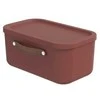 Dėžė su dangčiu ir rankenomis Maloja Rotho 39.5x26.5x17.7cm/12L Iron Raudona