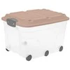 Dėžė su dangčiu ir ratukais Roller 6 Rotho 57L/37x59.5x40cm Dėžė su dangčiu ir ratukais Roller 6