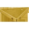 DMX Dėžės tvirtinimo kampas, 100x100x28x2,0mm, geltonai cinkuotas