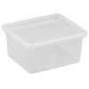 NHG Dėžė su dangčiu Basic box Plast Team 2L permatoma