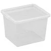NHG Dėžė su dangčiu Basic box Plast Team 3L permatoma