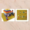 Didelė GELTONA CONSTRUCTION PLATE CLASSIC CITY kaladėlės 32x32 žaislų stovas