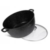 DIDELIS FUNKCINIS MARMURINIS PUODAS SU DANGIU 18,5 L 40 cm EDENBERG 8155
