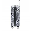 Didelis kelioninis lagaminas ant ratų, kietas ABS PUCCINI Zebra ABS015A-10