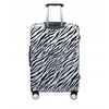 Didelis kelioninis lagaminas ant ratų, kietas ABS PUCCINI Zebra ABS015A-10