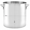 DIDELIS nerūdijančio plieno INOX PUODAS 20,5 L 30*30 cm Perfect Home