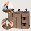 Didelis pakabinamas 3in1 lovos organizatorius Lionelo Sidepocket Large