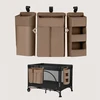 Didelis pakabinamas 3in1 lovos organizatorius Lionelo Sidepocket Large