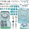 DIDELIS PAPUOŠALŲ GAMYBOS RINKINYS APYRANKĖS DIY BEADS DĖŽUTĖ Charms