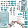 DIDELIS PAPUOŠALŲ GAMYBOS RINKINYS APYRANKĖS DIY BEADS DĖŽUTĖ Charms