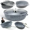 DIDELIS RITAN 8.0L MARMULINIS KEPIMO PUODAS DIDELIS DUJŲ INDUKCIJA 38cm