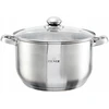 Didelis sidabrinis puodas su dangteliu 9,5L Zilner 28cm