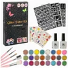 DIDELIS TATUiruočių rinkinys GLITTER TATTUOS ŠABLONAI VAIKAMS XXL