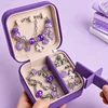 DIDELIŲ karoliukų rinkinys, skirtas apyrankėms gaminti „pasidaryk pats“ Creative PURPLE dovana