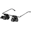 Didinamasis laikrodininko stiklas su LED apšvietimu 20x 15 mm