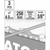 Yato Toya Sa Poland Dildelės | pjūklo grandinėms galąsti | 4.0 mm | 3 vnt. (YT-85025)