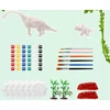 Dinozaurai dažymui dažais, rinkinyje 55 vnt. 3D tapyba Kūrybinis rinkinys