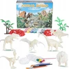 Dinozaurai dažymui dažais, rinkinyje 55 vnt. 3D tapyba Kūrybinis rinkinys