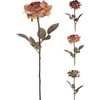 Dirbtinė gėlė ROSE, 3 rūšys, 59 cm