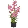 Dirbtinė orchidėja vazone 85cm rožinė