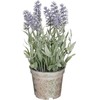 Dirbtinės levandos vazone H21.5cm violetinės