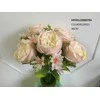 Dirbtinių gėlių puokštė ROSE, šv., rožinės sp., 12 žiedų