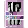 Disney Frozen Ice Queen 4 dalių stalo įrankių rinkinys vaikams, nerūdijantis plienas